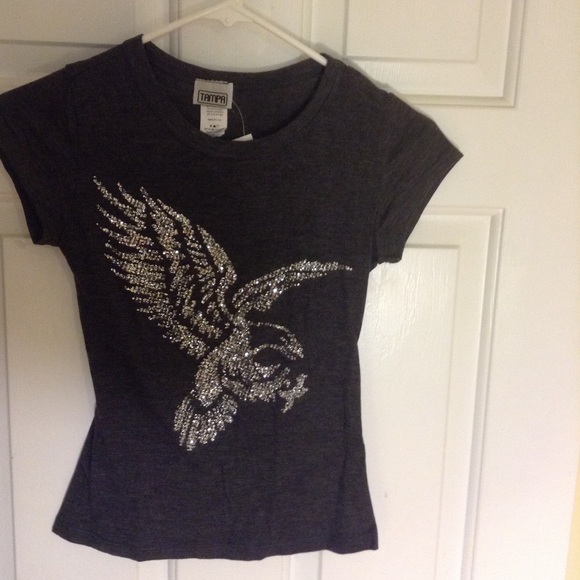 Cute GLITTER Tee. New with Tags. Eagle bird design - Picture 5 of 7